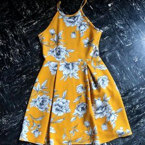 Yellow Dress W/ Flowers